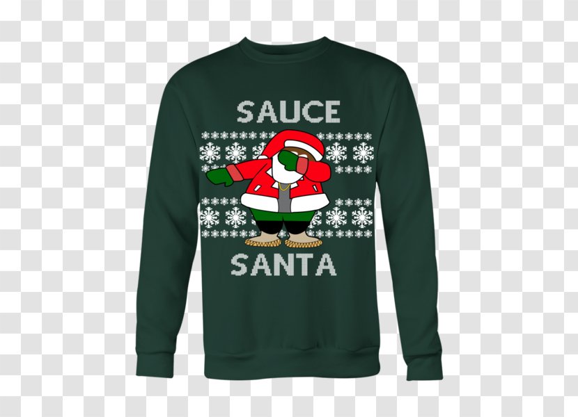 T-shirt Christmas Jumper Hoodie Sweater - Crew Neck Transparent PNG