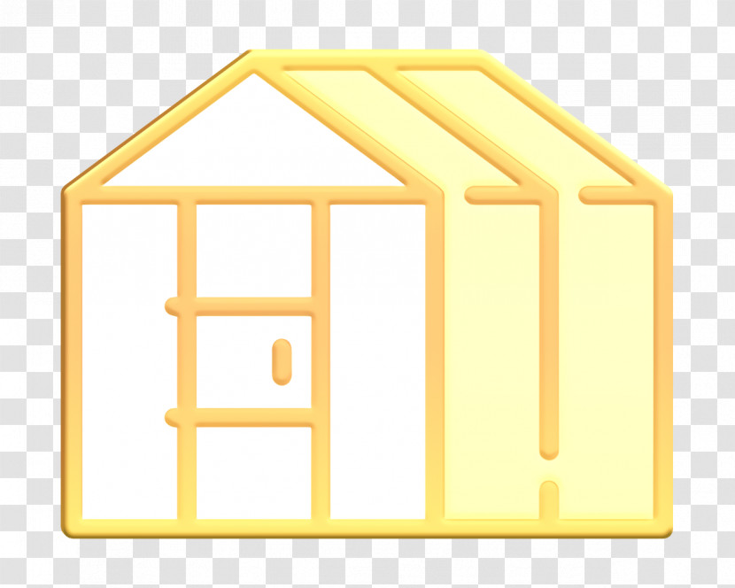 Greenhouse Icon Linear Color Farming Elements Icon Transparent PNG