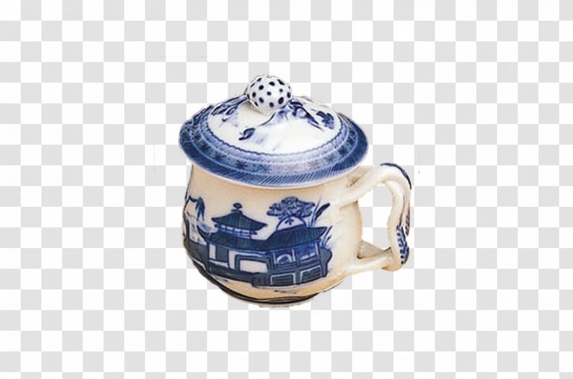 Mottahedeh & Company Mug Lid Kettle Jug - Blue And White Porcelain Transparent PNG