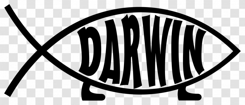 Variations Of The Ichthys Symbol Darwin-Fisch Evolution - Black And White - Fisch Transparent PNG