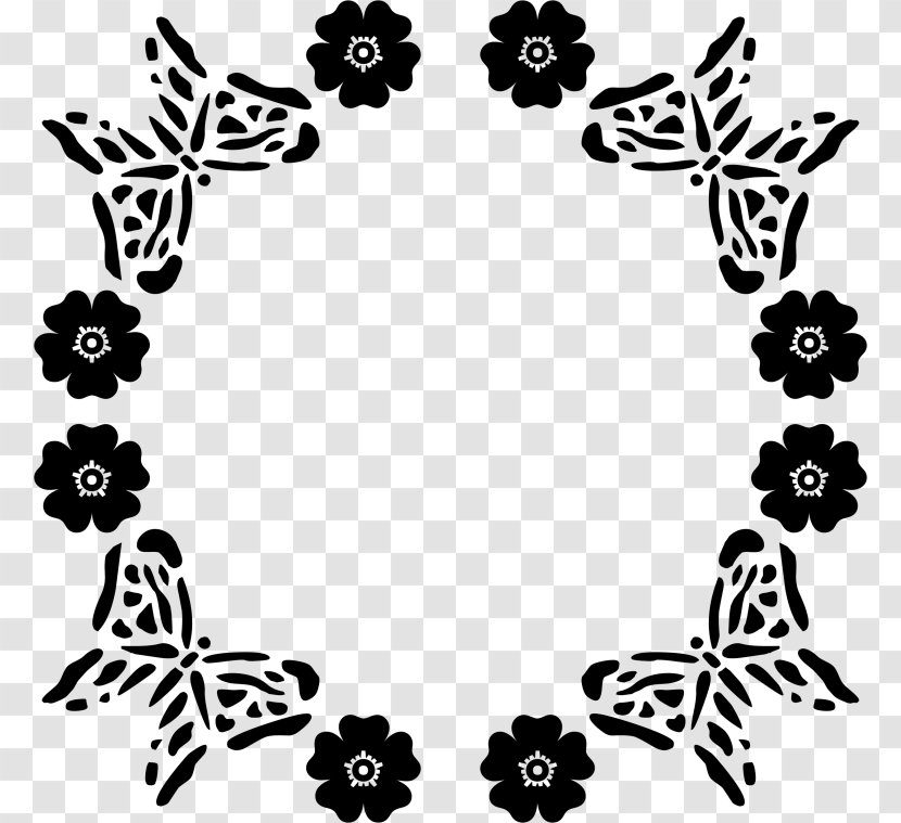 Butterfly Black And White Drawing Clip Art Transparent PNG