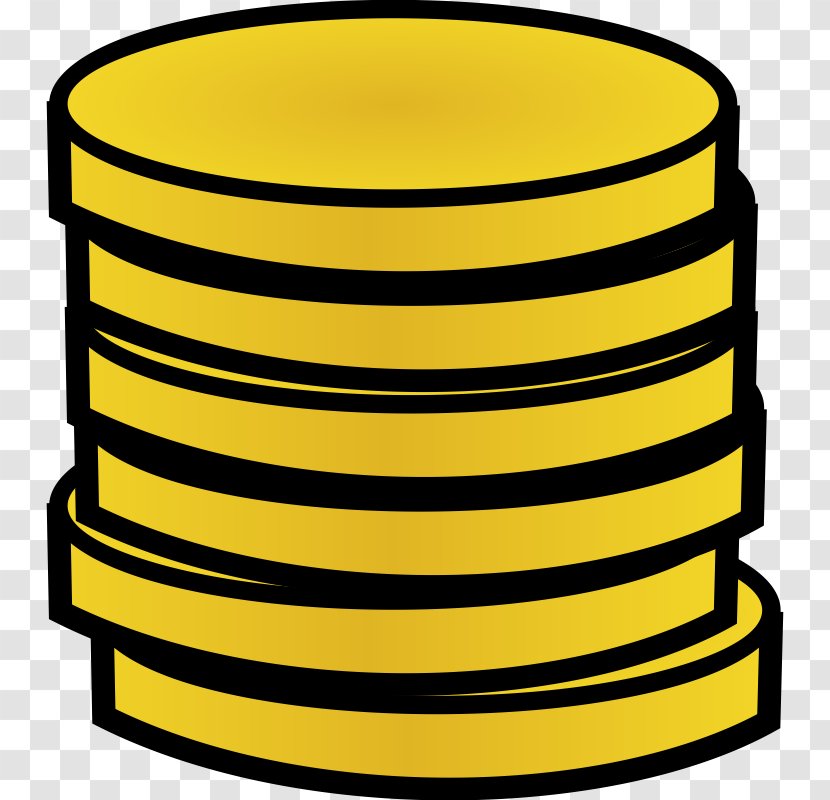 Gold Coin Free Content Clip Art - Yellow - Coins Picture Transparent PNG