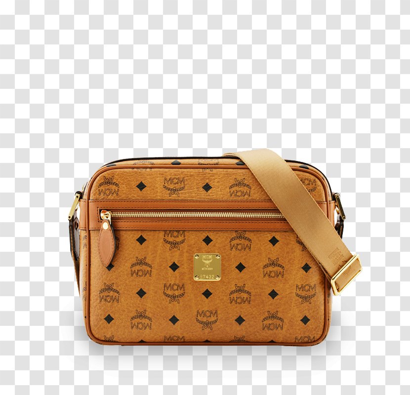 Messenger Bags Handbag Leather MCM Worldwide - Beige - Bag Transparent PNG