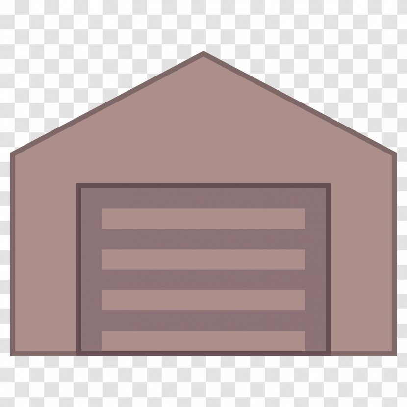Brown Line Rectangle Garage Beige - Shed - Facade Building Transparent PNG