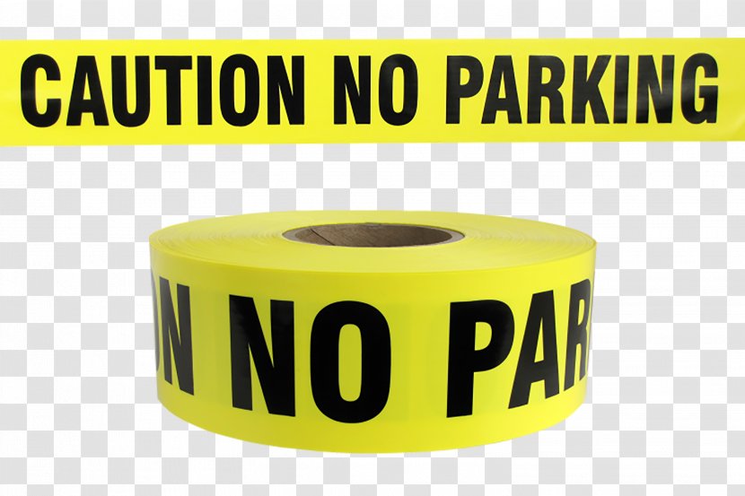 Adhesive Tape Barricade Car Park Architectural Engineering Police Line - Yellow - Caution Transparent PNG