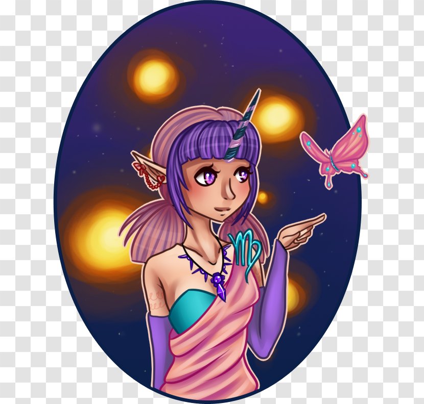 Fairy Legendary Creature Violet Purple - Human Heart Transparent PNG