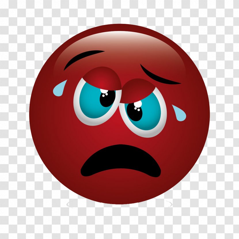 Crying Cartoon Royalty-free - Emotion - Lovely Big Face Transparent PNG