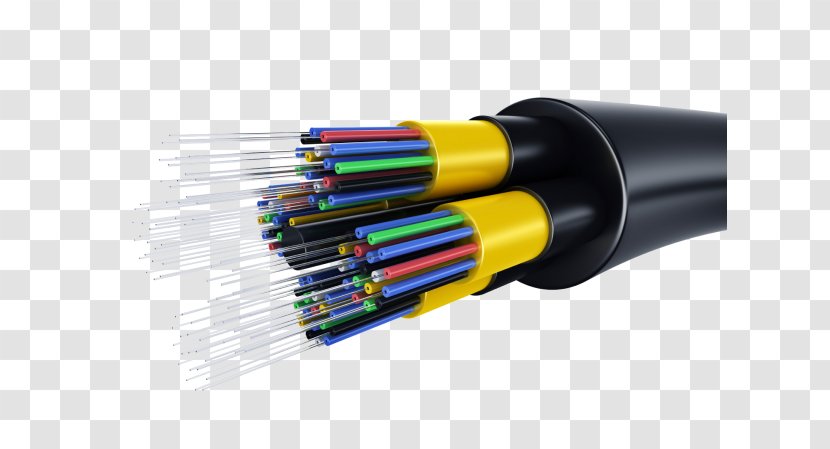 Optical Fiber Cable Glass Electrical - Internet Backbone - Optic Transparent PNG