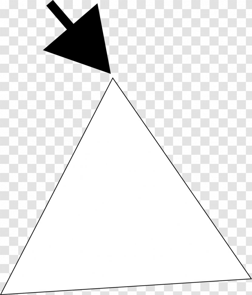 Triangle Point White Font Transparent PNG