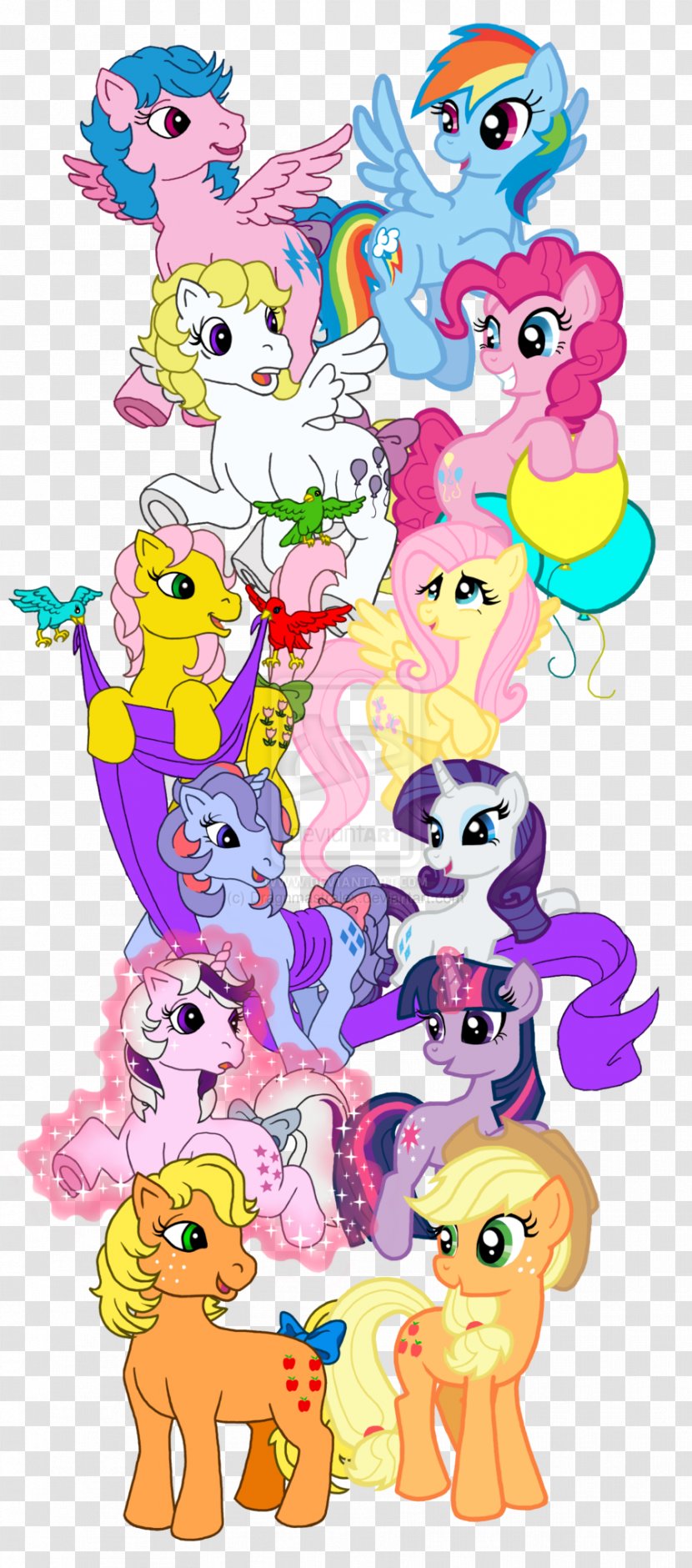 Rainbow Dash Pinkie Pie Pony Applejack Rarity - Frame - My Little Transparent PNG