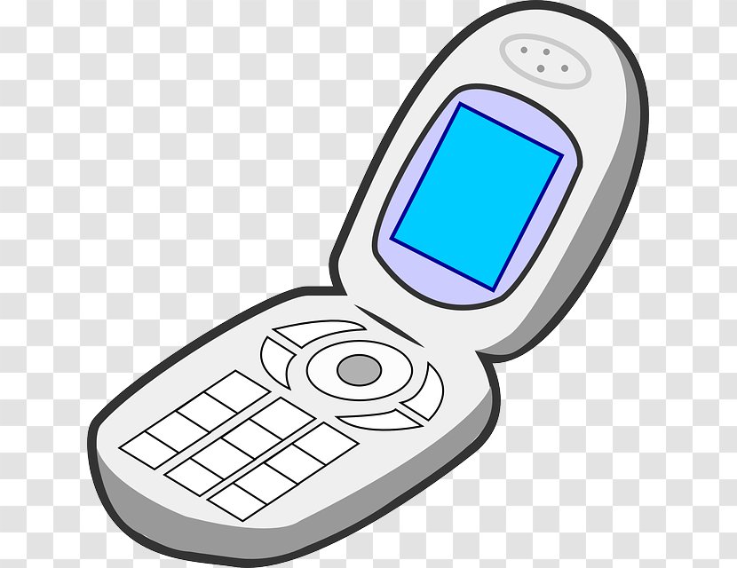 Clamshell Design Telephone Smartphone Drawing Clip Art - Telephony - Telefon Transparent PNG