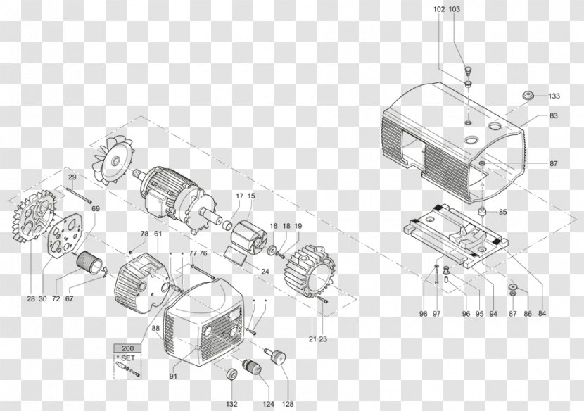 Drawing Car Technology Engineering - Black And White Transparent PNG