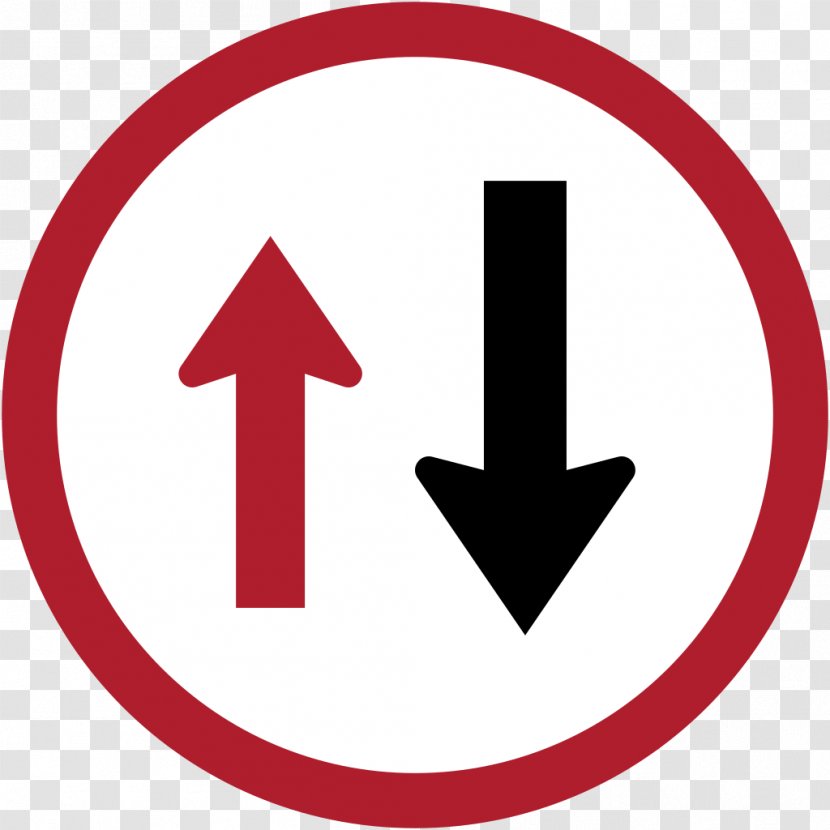 Traffic Sign Yield One-way Warning - Thailand Transparent PNG