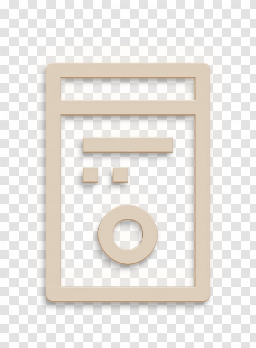 App Icon Essential Pc - Ui - Beige Transparent PNG