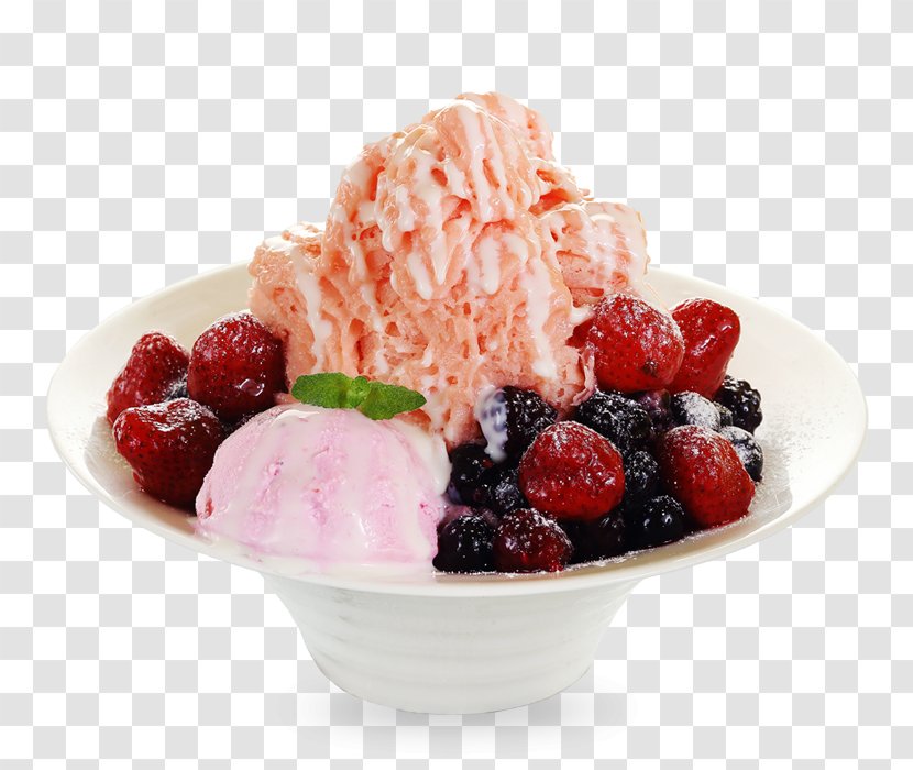 Gelato Sundae Frozen Yogurt Cream Flavor - Menu Boards Transparent PNG