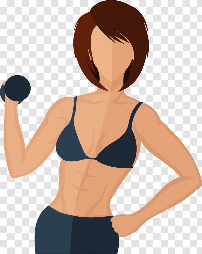 Exercise Physical Fitness Weight Training Muscle - Flower - Watercolor Transparent PNG