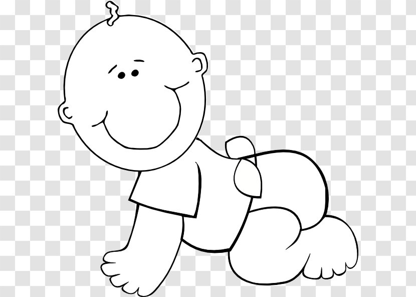 Infant Black And White Clip Art - Tree - Baby Outline Transparent PNG
