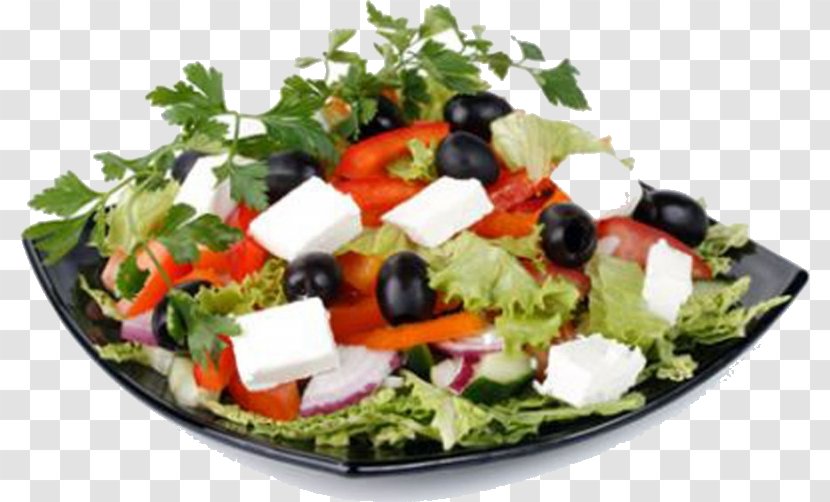 Greek Salad Cuisine Israeli Restaurant - Platter - Garnish Transparent PNG