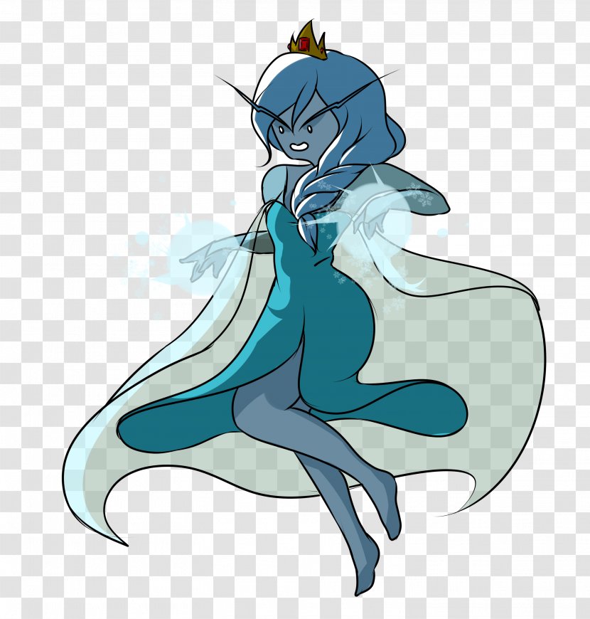 Marceline The Vampire Queen Ice King Flame Princess Finn Human Elsa - Watercolor Transparent PNG