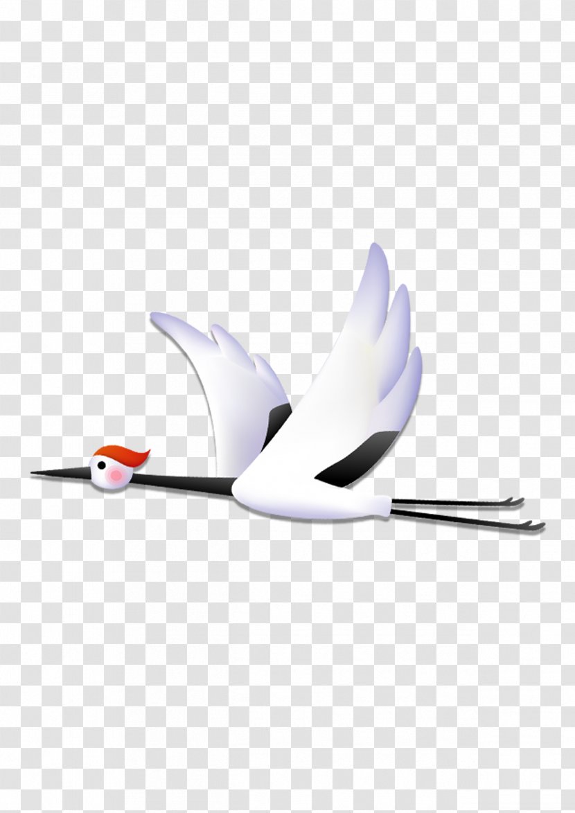 Red-crowned Crane Clip Art - Animal - White Transparent PNG