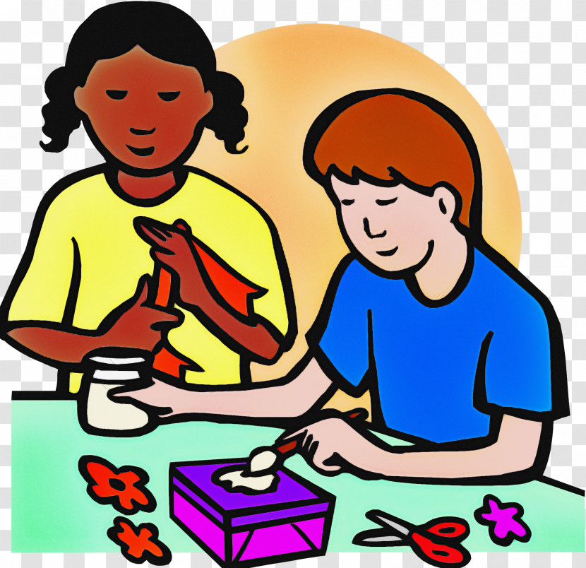 Play People Child Sharing Cartoon Transparent PNG