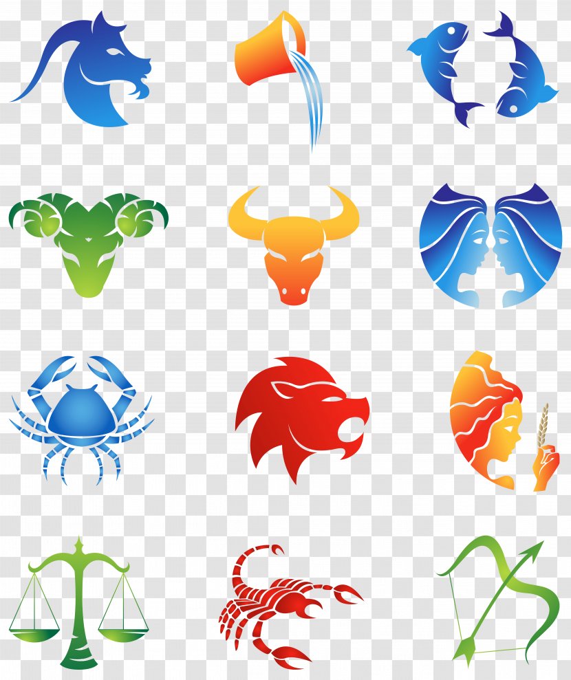 Astrological Sign Zodiac Horoscope Capricorn Astrology - Aquarius - Colourful Signs Set Clipart Image Transparent PNG