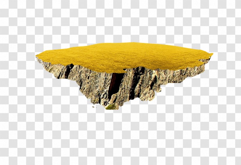 Floating Island - Yellow Transparent PNG