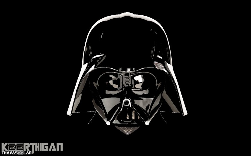 Anakin Skywalker Star Wars Black And White - Darth - Vader Transparent PNG