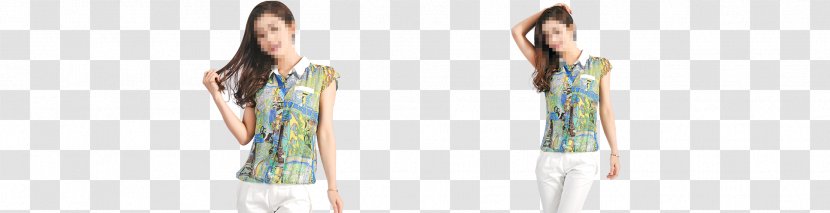 Fashion Sleeve Dress Pattern - Watercolor - Women Transparent PNG