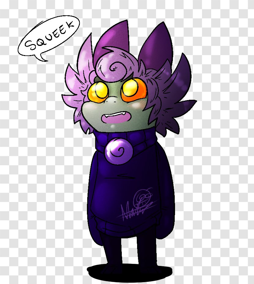 Cartoon Character Mascot Animal - Purple - Congrat Transparent PNG