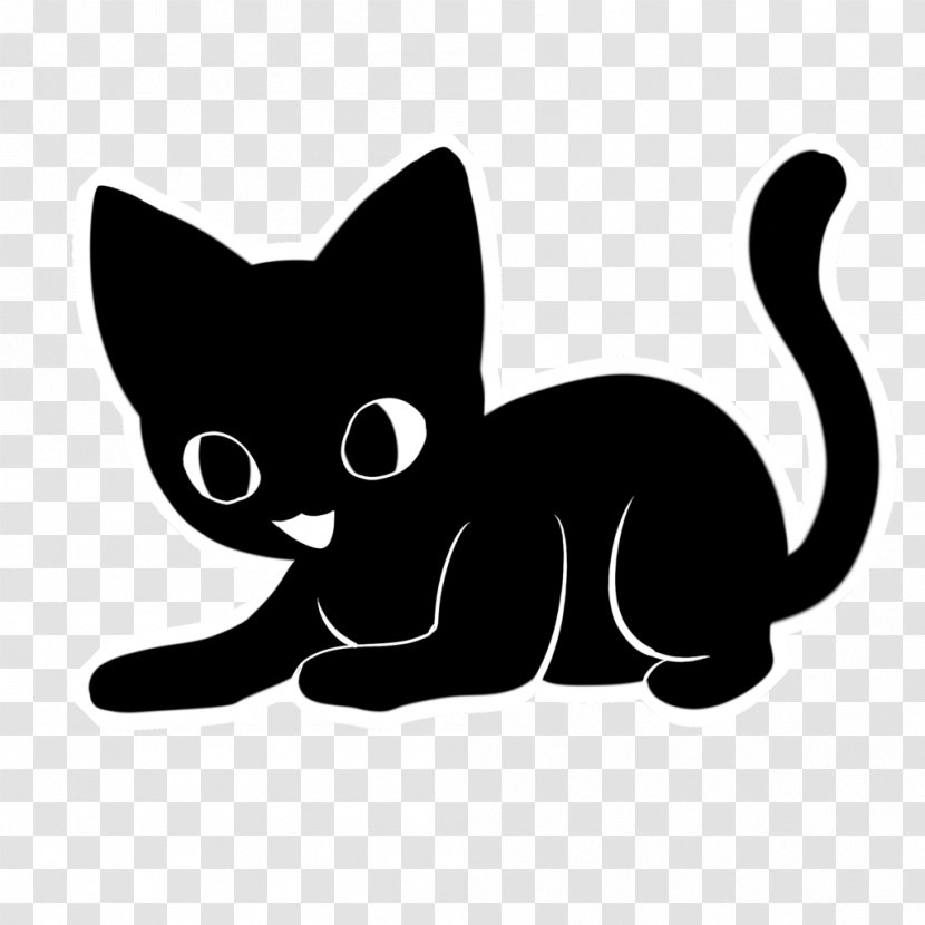 Black Cat Sticker Wall Decal - Blackboard - Cats Transparent PNG