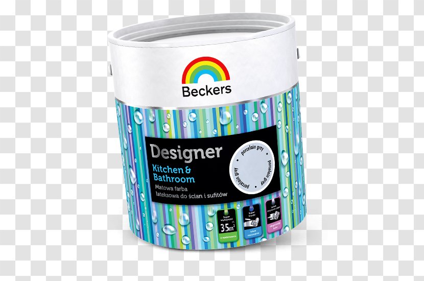 Beckers Farba Lateksowa Paint Bathroom Kitchen - Acrylic Transparent PNG