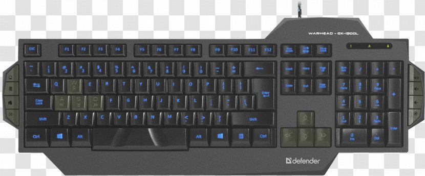 Computer Keyboard Laptop Electronics Gaming Keypad - Numeric Keypads Transparent PNG