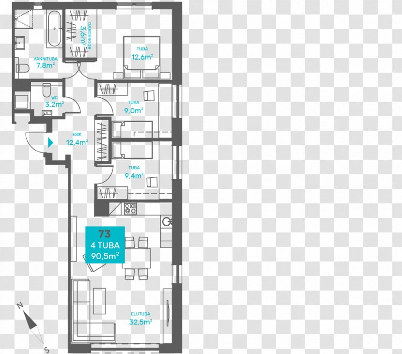 Pirita Tee City24 Korter Meter - Schematic - 73 Transparent PNG