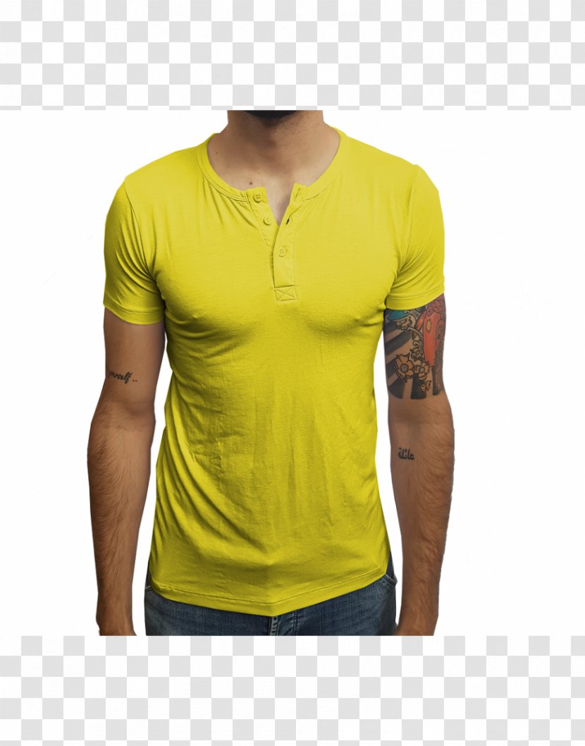 T-shirt Henley Shirt Collar Sleeve Clothing - Long Sleeved T Transparent PNG