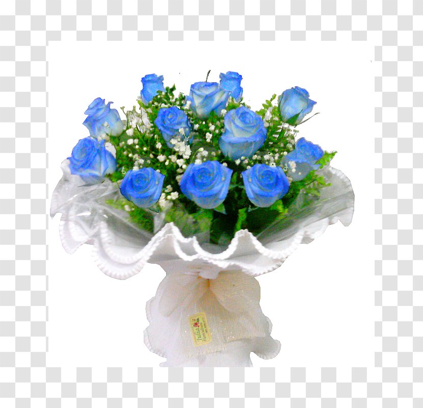 Blue Rose Cut Flowers Flower Bouquet Garden Roses Floral Design - Artificial Transparent PNG