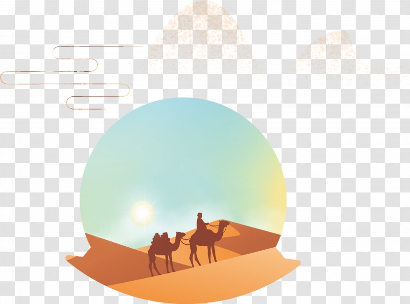 One Belt Road Initiative Camel Fundal - The And Desert Background Transparent PNG