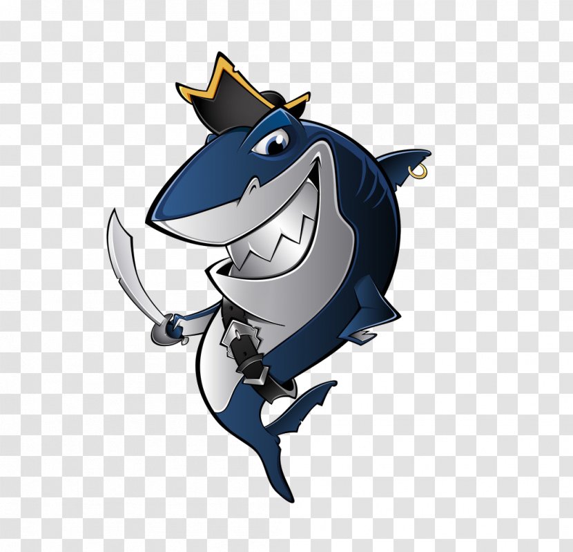 Shark Piracy Royalty-free Clip Art - Technology - Cartoon Transparent PNG