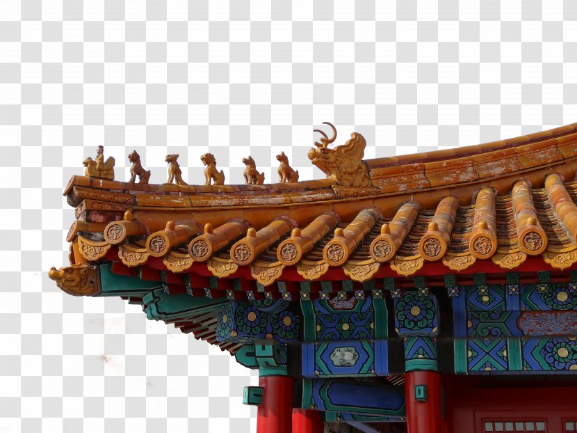 Forbidden City Great Wall Of China Court Tourism - Temple Transparent PNG