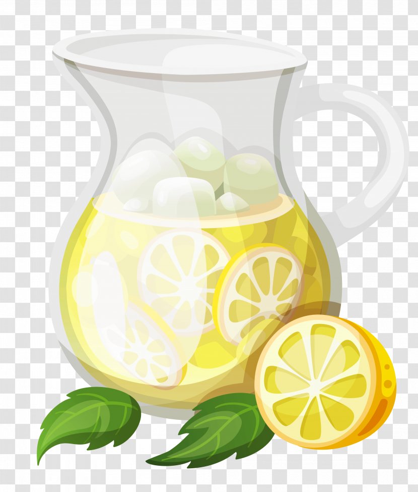 Lemonade Juice Pitcher Kool-Aid Clip Art - Lemon - Transparent Ice Clipart Transparent PNG