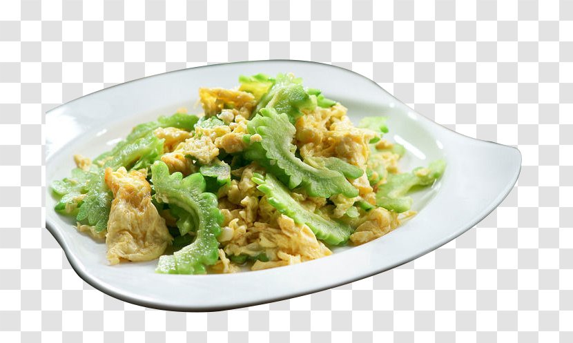 Risotto Fried Rice Scrambled Eggs Egg Vegetarian Cuisine - The Bitter Gourd Transparent PNG