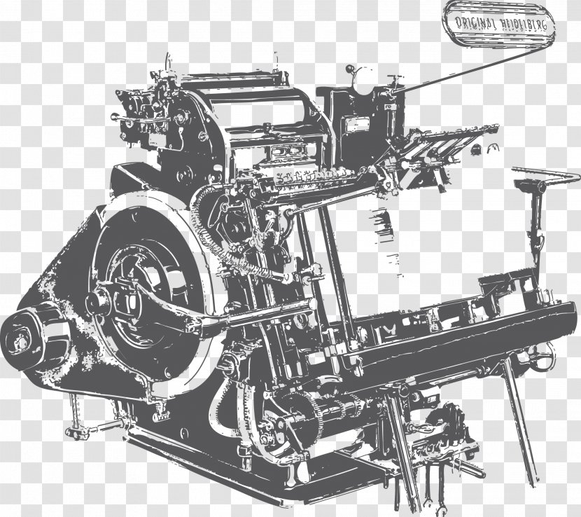 Heidelberger Druckmaschinen Letterpress Printing Press Offset - Machine - Printer Transparent PNG