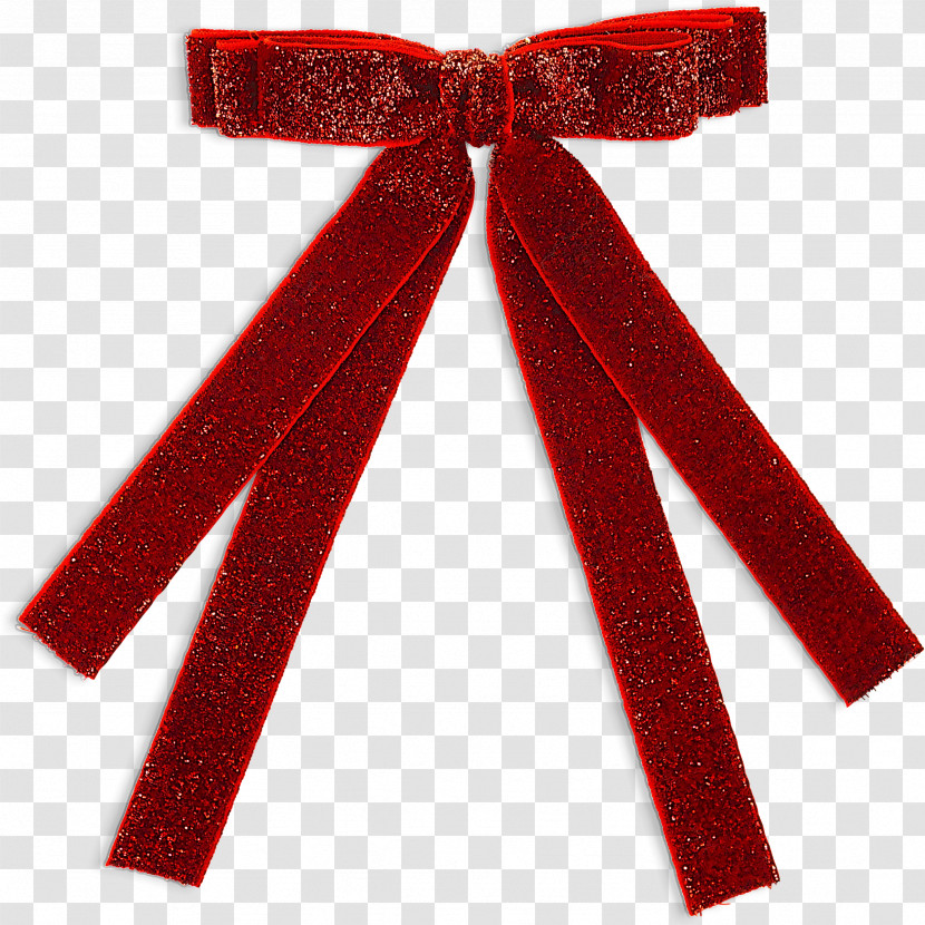 Red Ribbon Costume Accessory Tie Transparent PNG