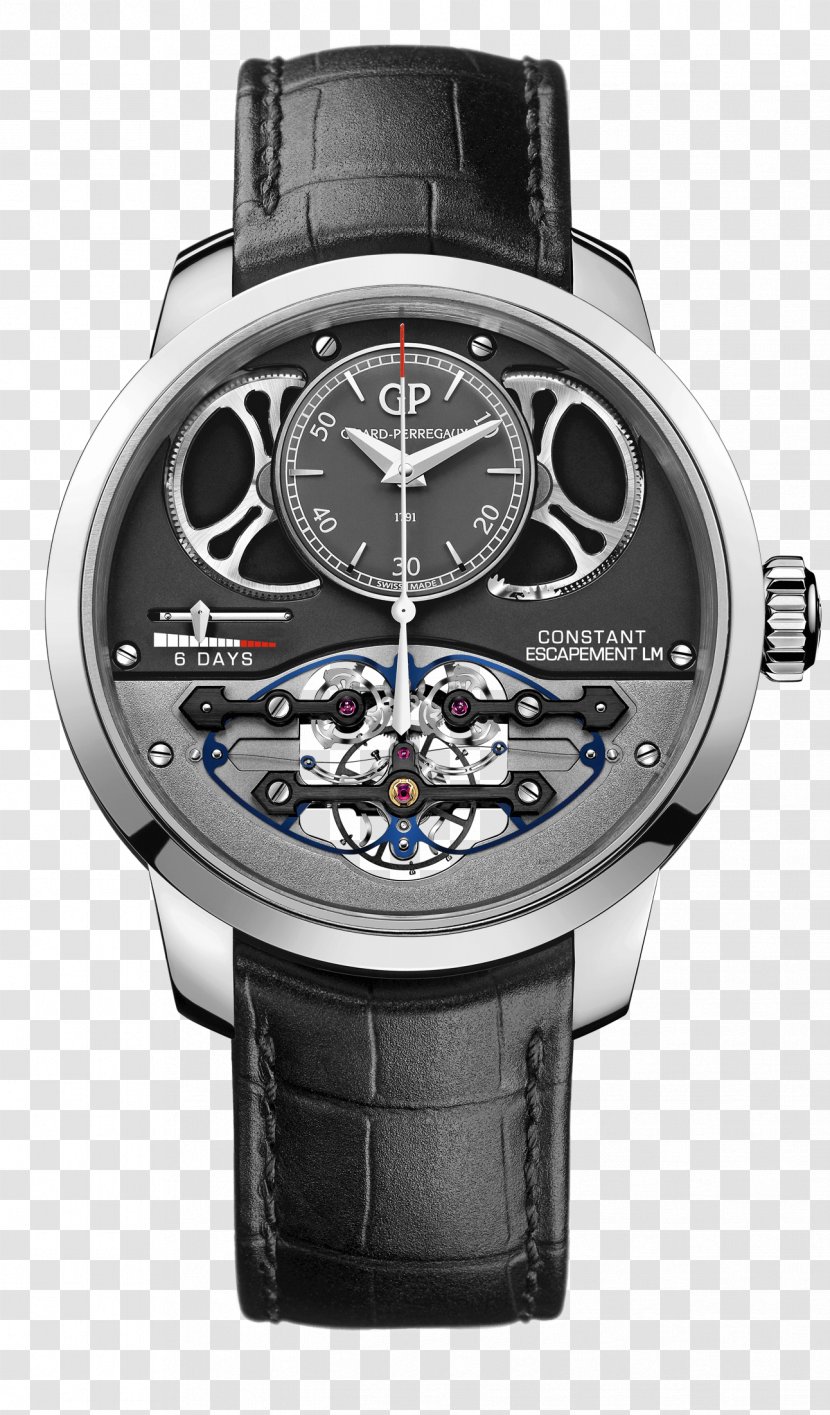 Girard-Perregaux Baselworld Escapement Mechanical Watch - Steel Transparent PNG