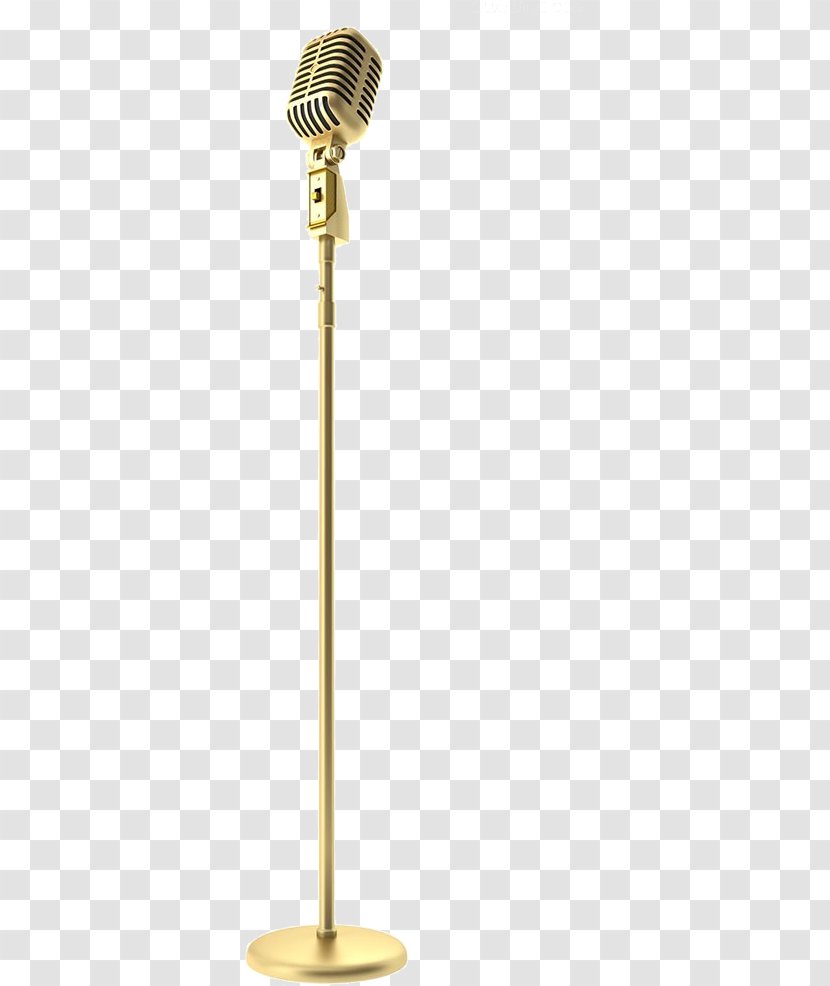 Microphone Poster - Tree - Golden Transparent PNG