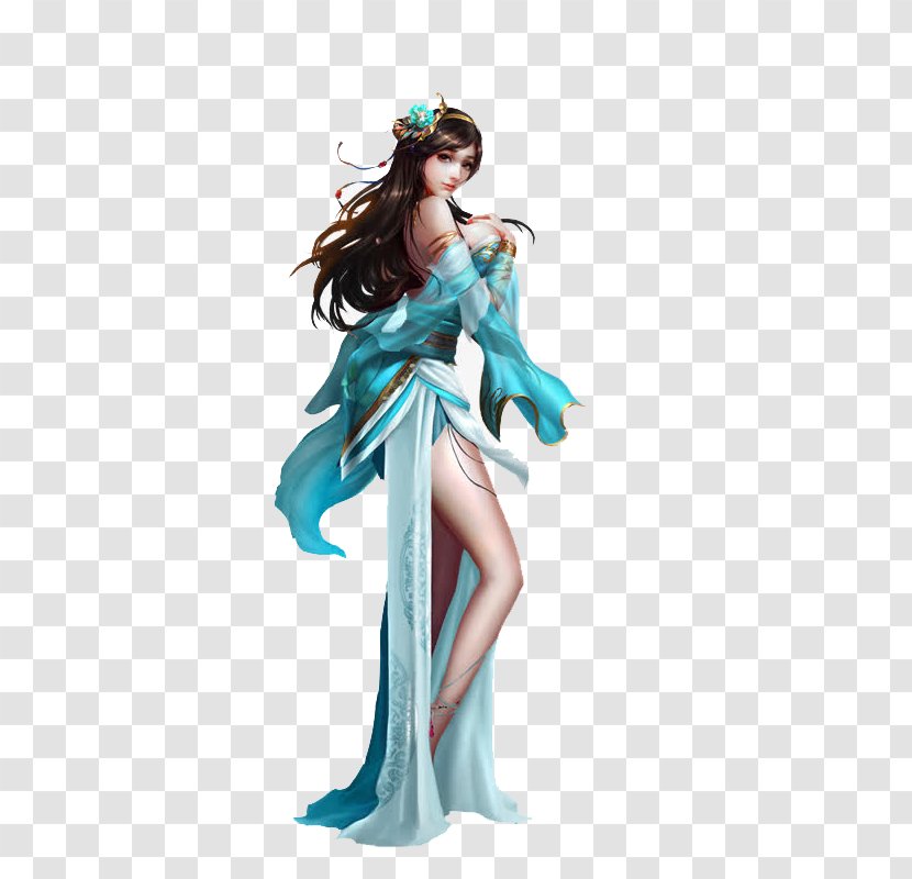 China Character Designer U539fu753b - Flower - Woman Animation Transparent PNG