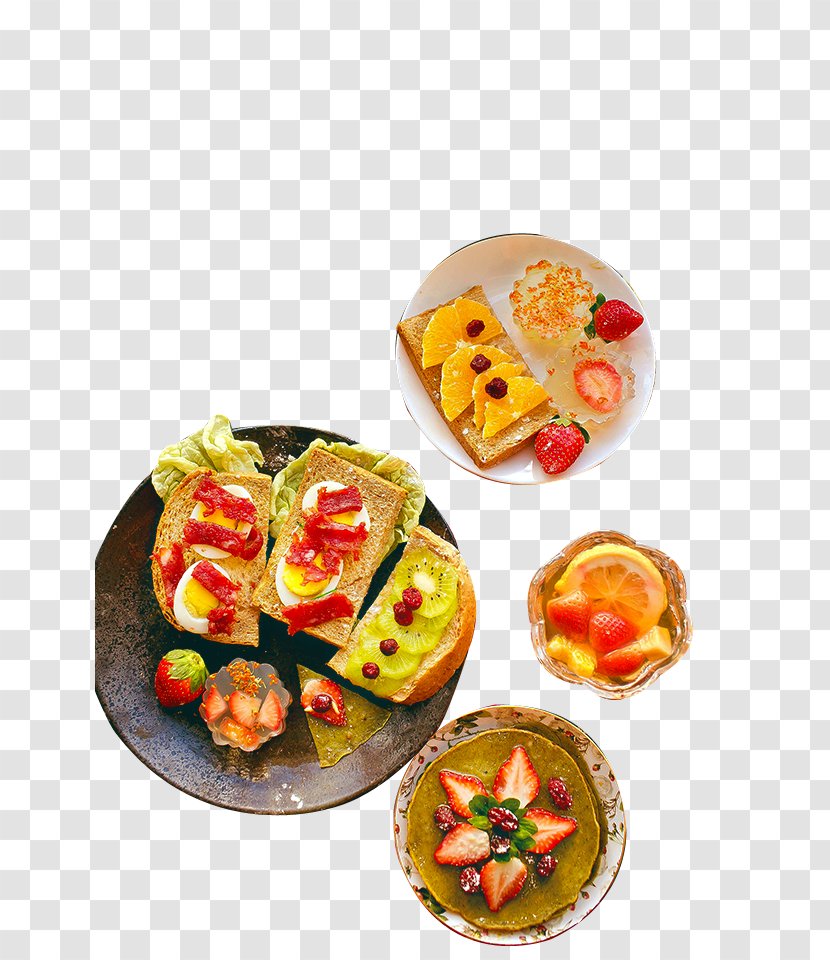 Toast Fried Egg Breakfast Omelette Hamburger - With Toast, Fruit Transparent PNG