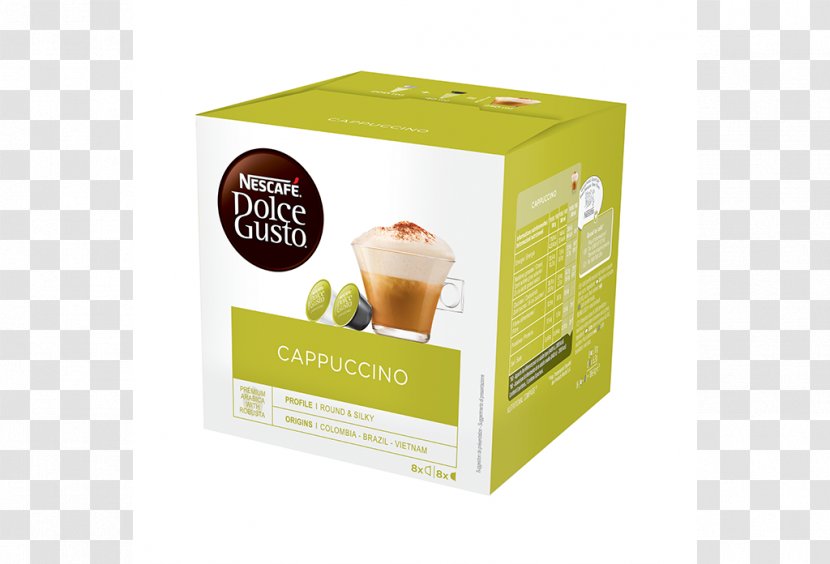 Dolce Gusto Espresso Café Au Lait Coffee Cappuccino - Drink Transparent PNG