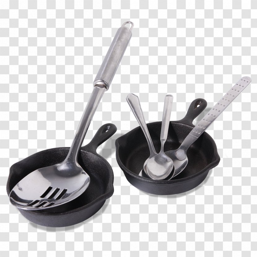 Cutlery Tableware Spoon Cast Iron Frying Pan - Canteen Brochure Transparent PNG