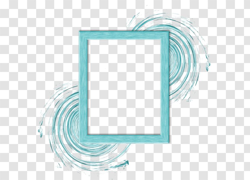 Picture Frames Line Font - Aqua Transparent PNG